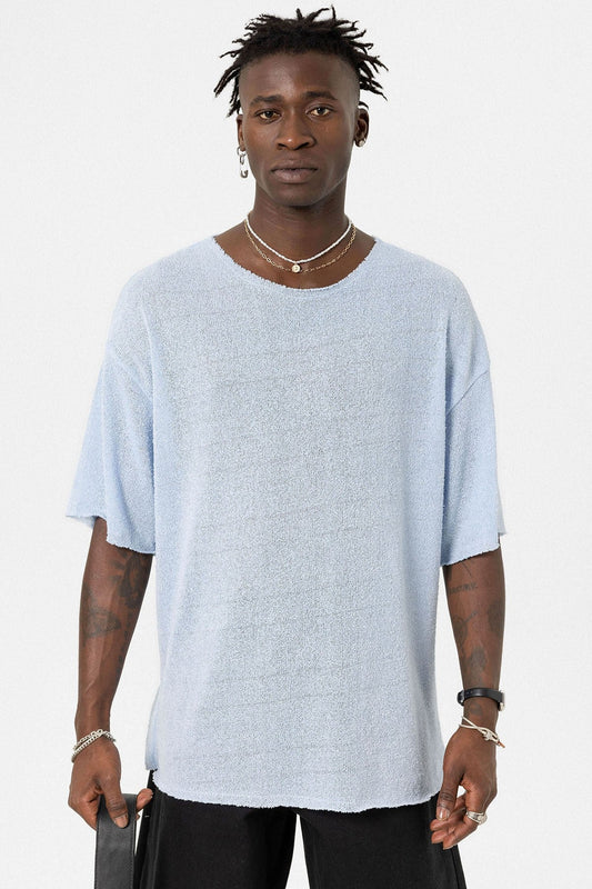 Basic Oversize Örme Triko Tişört