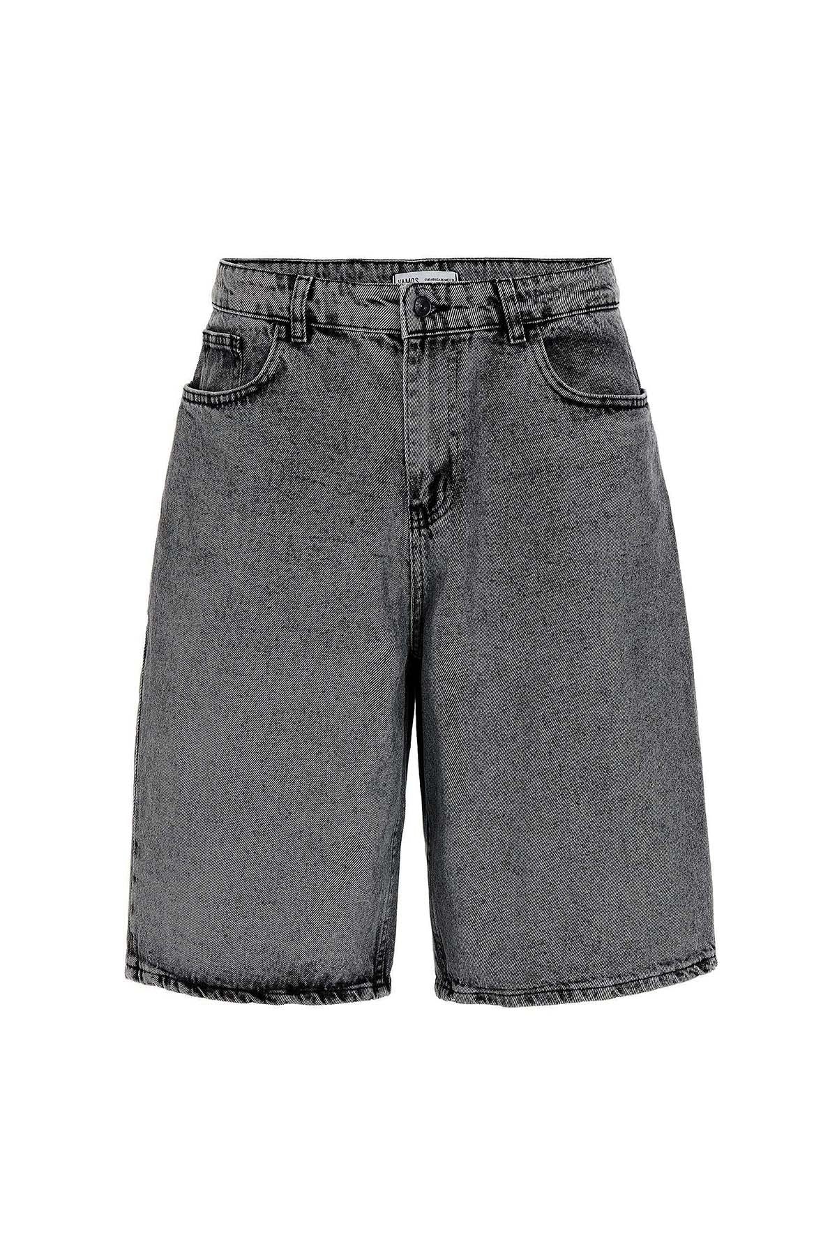 Oversize Bermuda Denim Şort