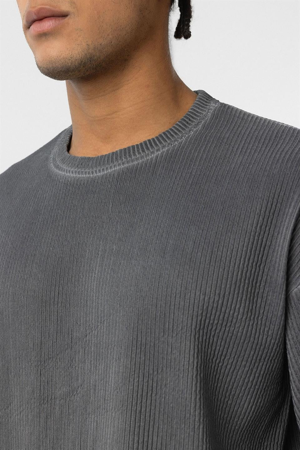 Yıkamalı Ottoman Basic Oversize Tişört