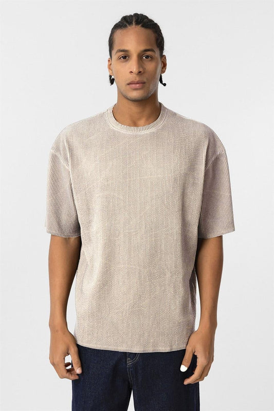 Yıkamalı Ottoman Basic Oversize Tişört