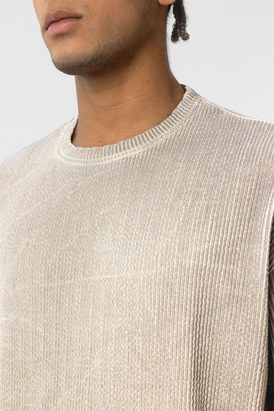 Yıkamalı Ottoman Basic Oversize Tişört