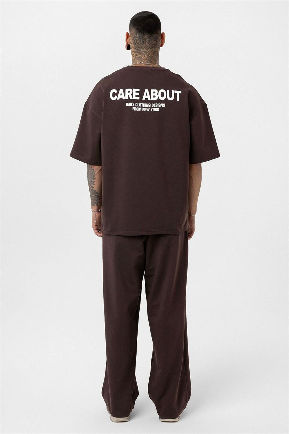 Care About Baskılı Oversize Eşofman Takım - 40-573