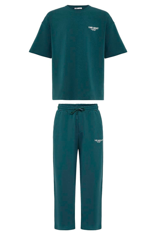 Care About Baskılı Oversize Eşofman Takım - 40-573