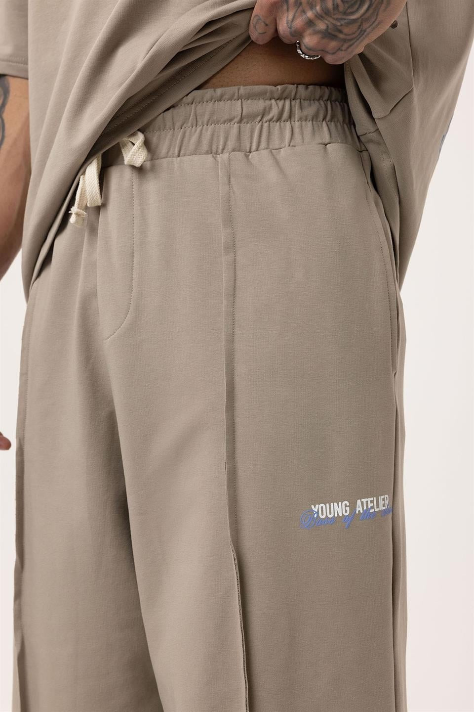 Paça Yırtmatçlı Oversize Eşofman Takım