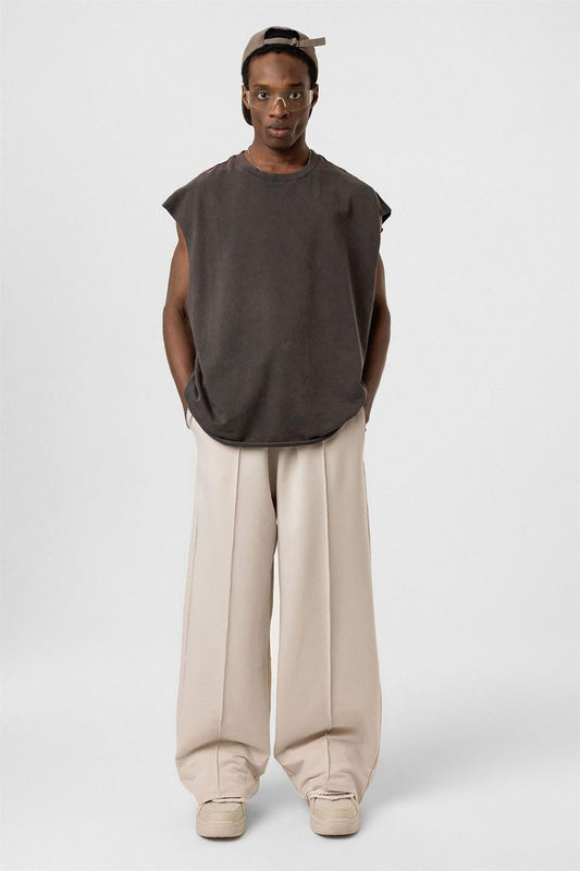 Dikiş Detaylı Oversize Eşofman Alt