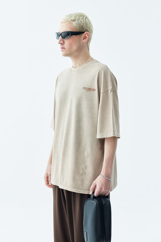 Yıkamalı Oversize Tişört