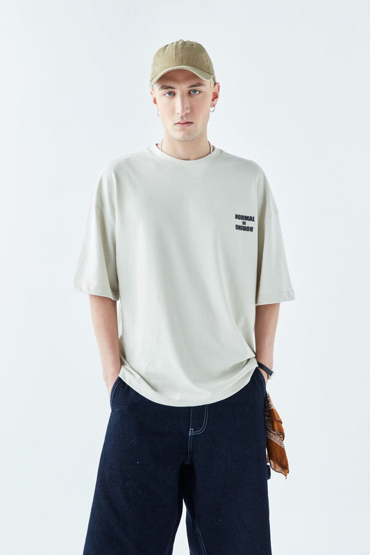 Arka Baskılı Oversize Tişört