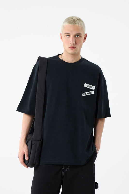 Arka Baskılı Oversize Tişört