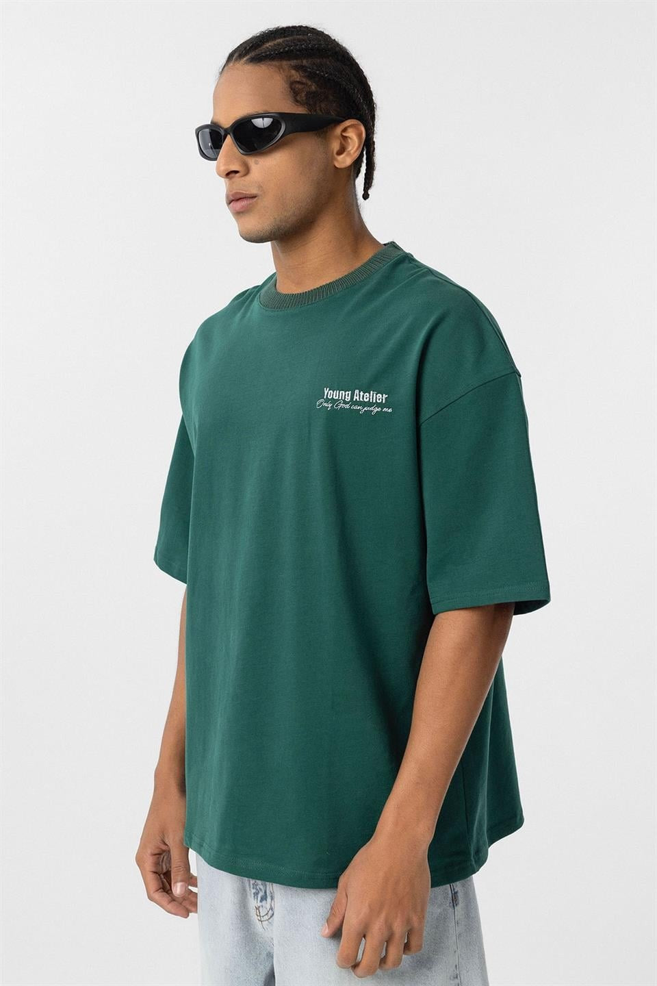 Nakış İşlemeli Oversize Tişört