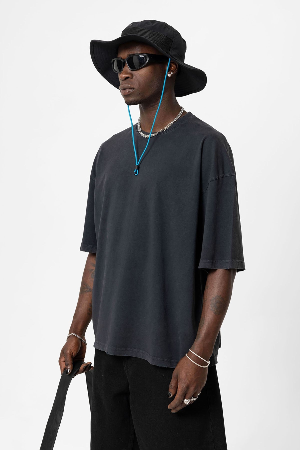 Yıkamalı Oversize Basic Tişört