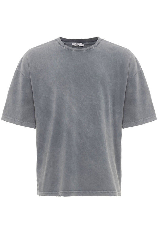 Yıkamalı Oversize Basic Tişört