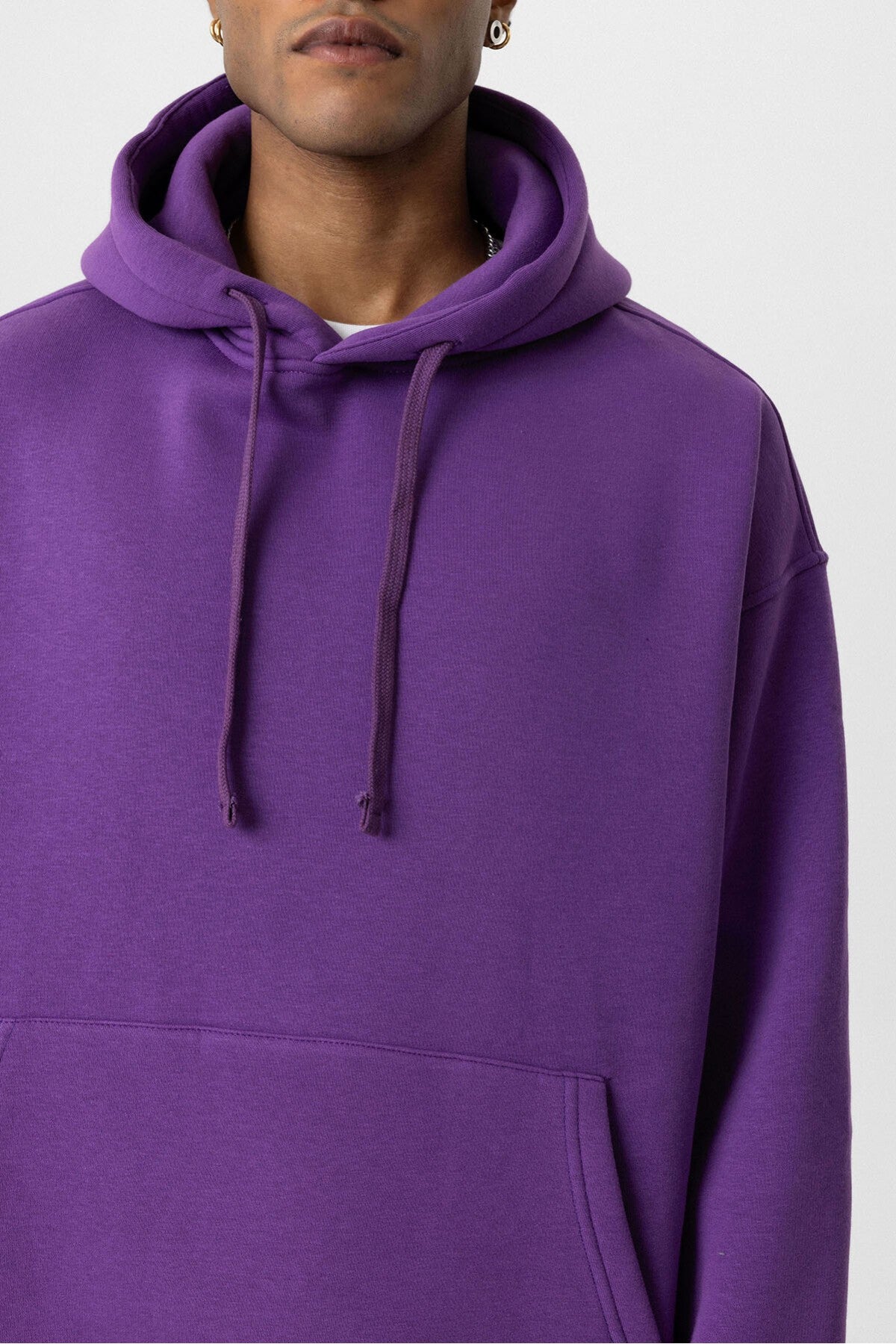 Basic Oversize Kapüşonlu Cep Detaylı Sweatshirt