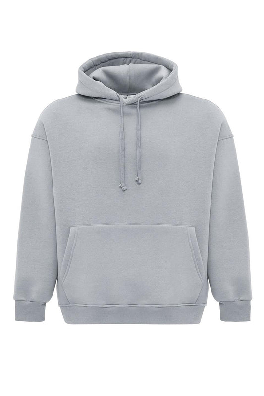 Basic Oversize Kapüşonlu Cep Detaylı Sweatshirt