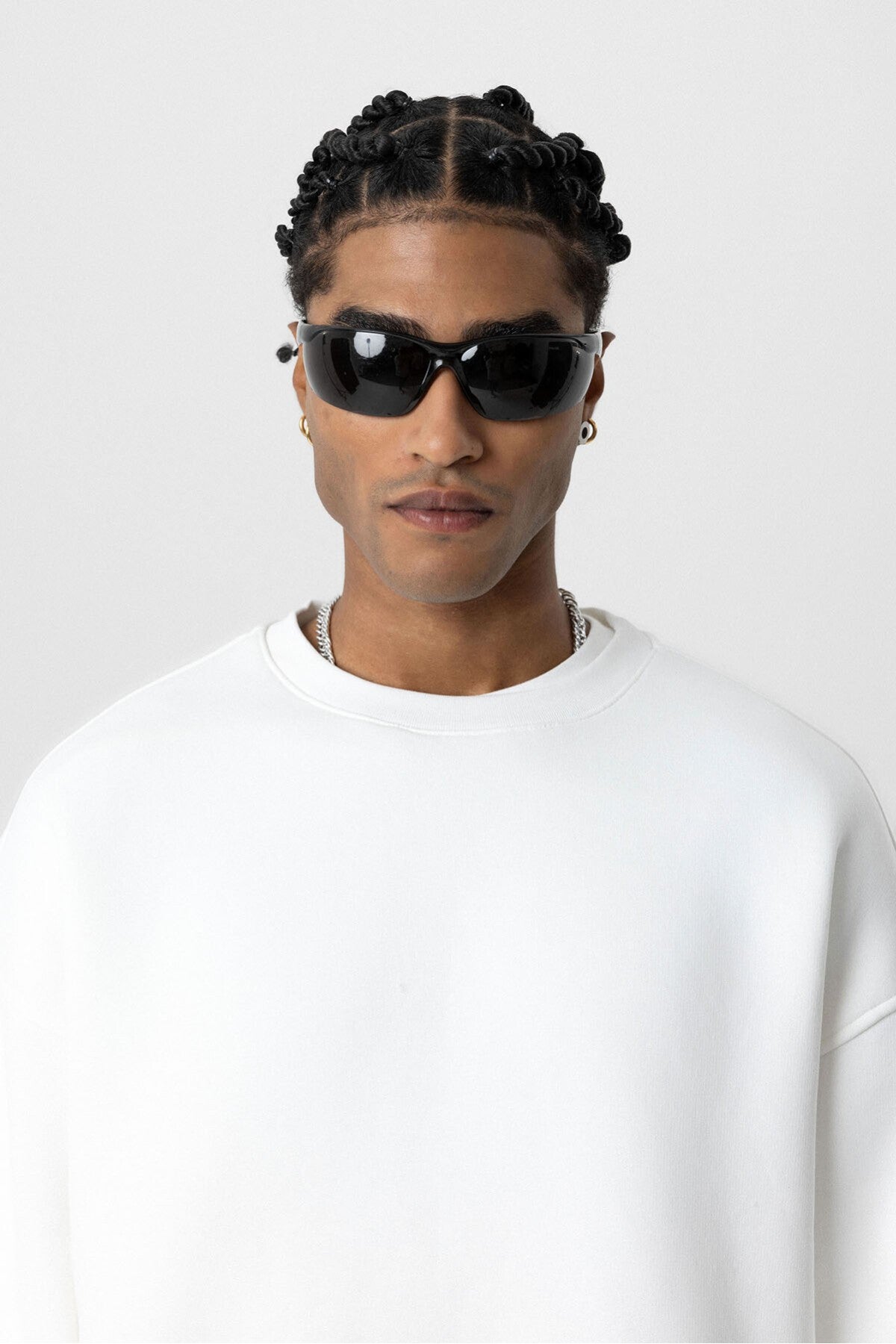 Basic Oversize Bisiklet Yaka Sweatshirt