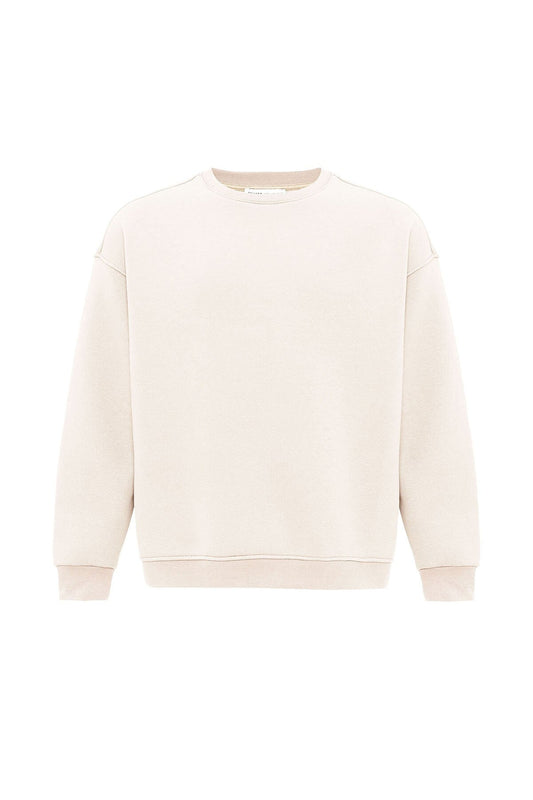 Basic Oversize Bisiklet Yaka Sweatshirt