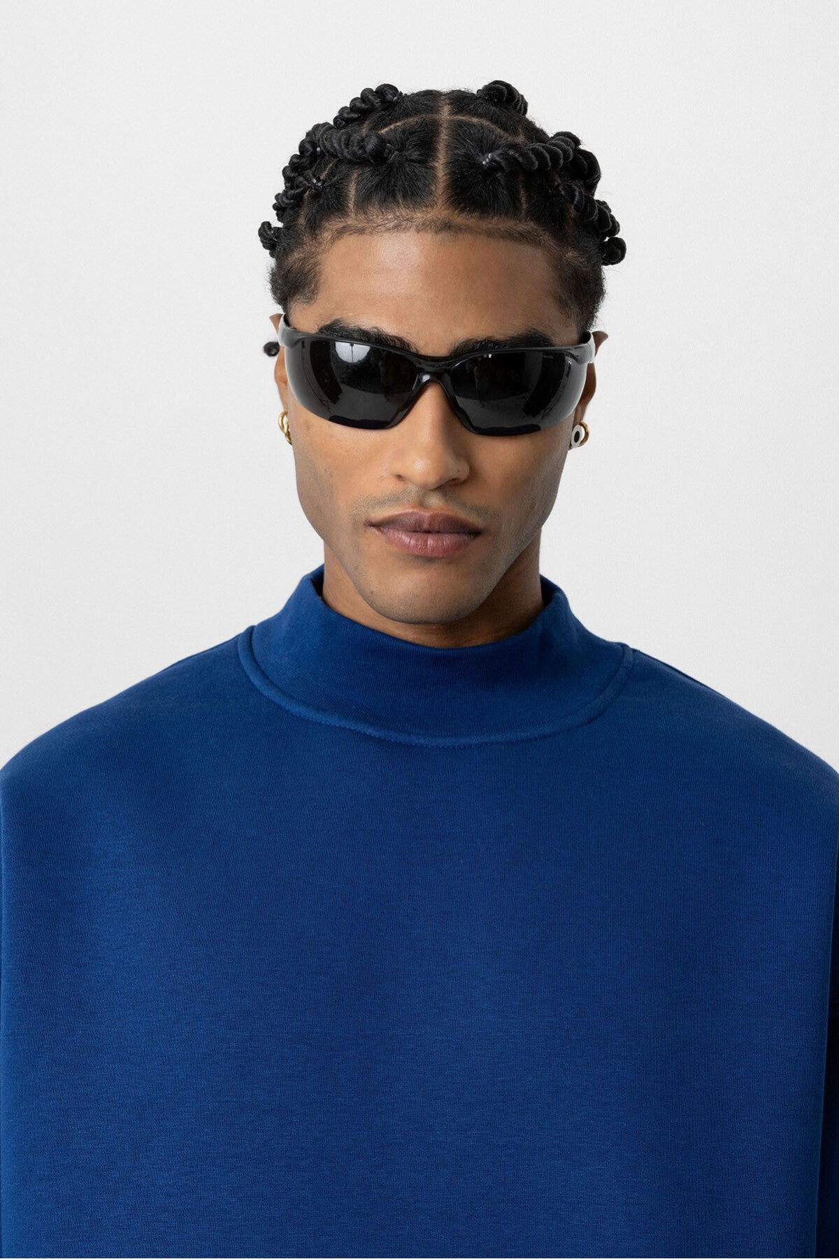 Basic Oversize Balıkçı Yaka Sweatshirt