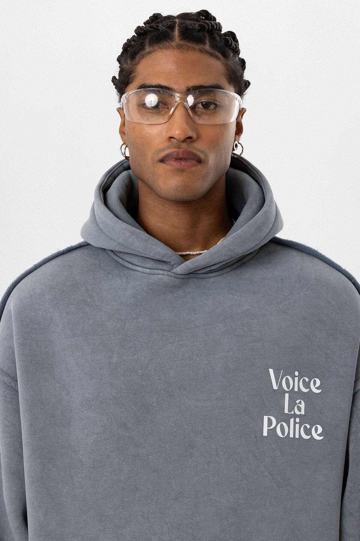 Arka Baskılı Oversize Kapüşonlu Sweatshirt