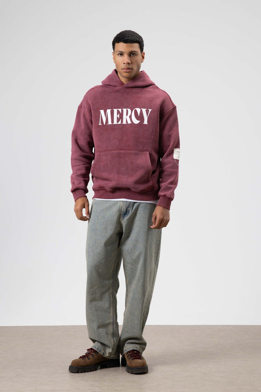 Kart Detaylı Yıkamalı Oversize Sweatshirt