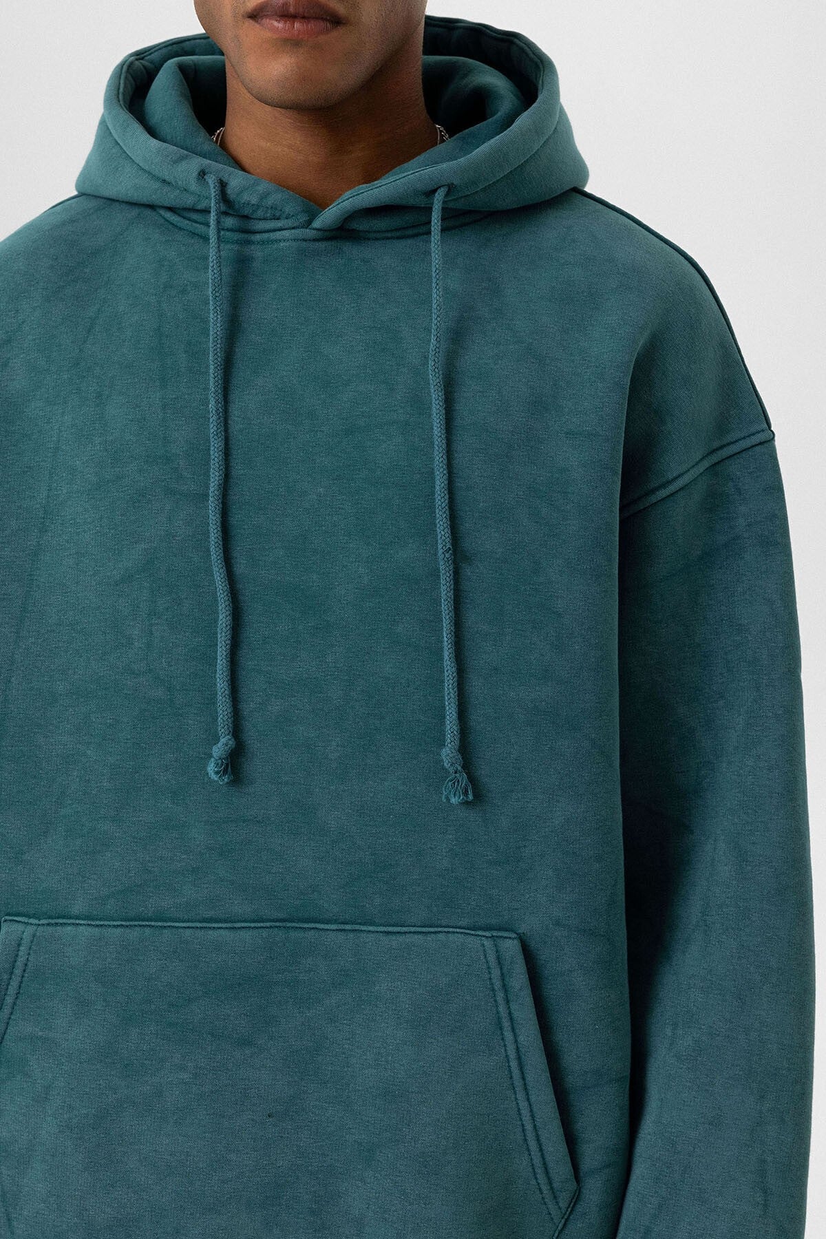 Basic Yıkamalı Oversize Sweatshirt