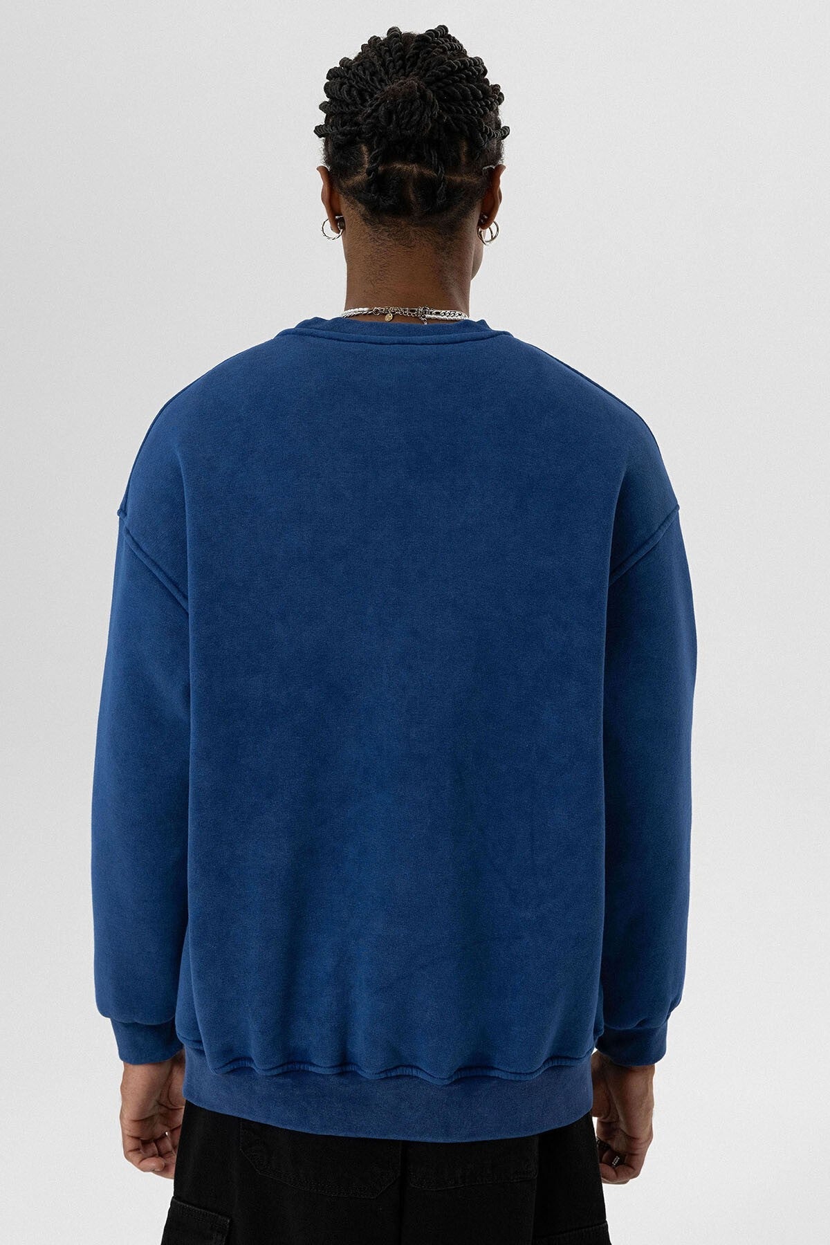 Yıkamalı Basic Oversize Sweatshirt