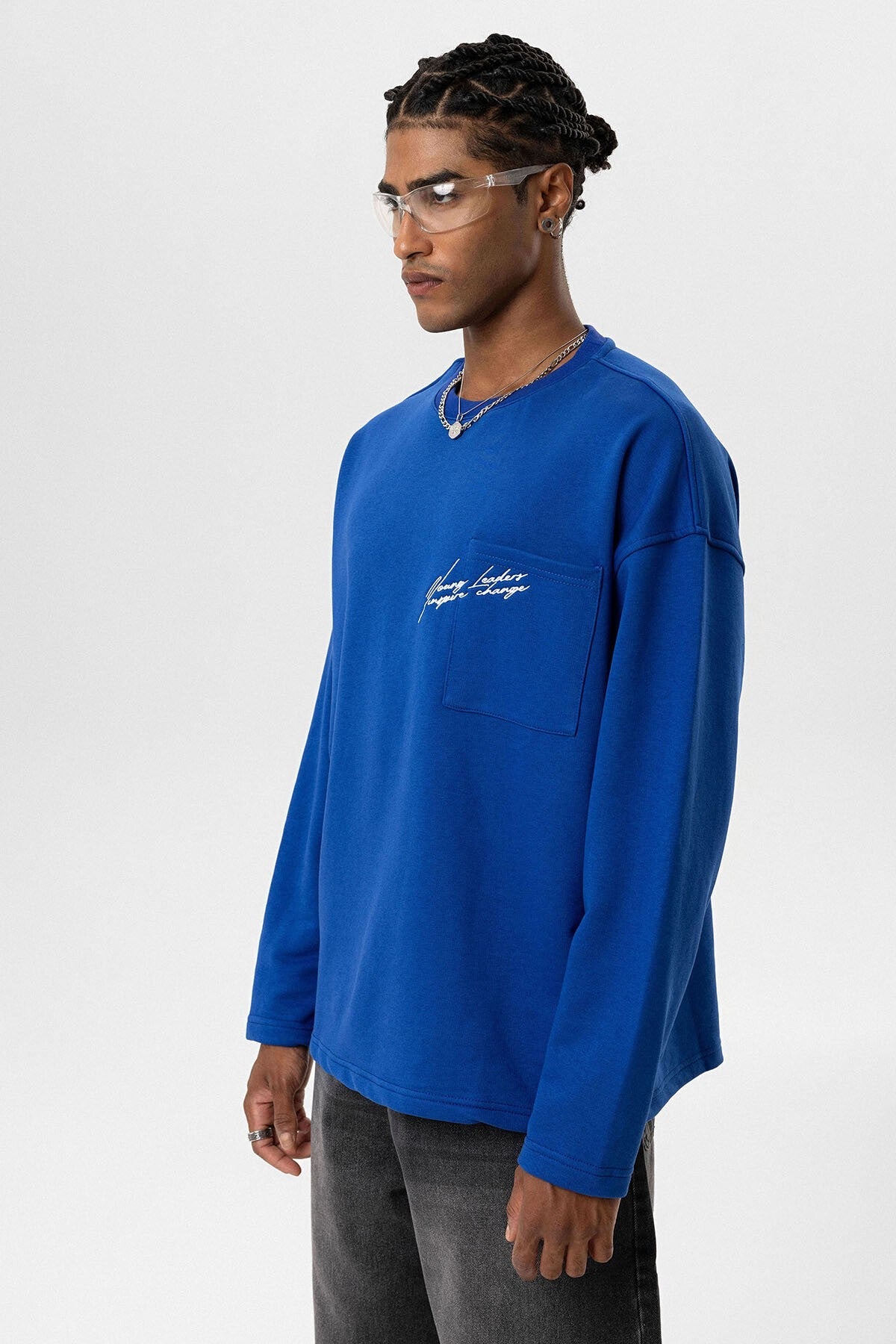 Cep Detaylı Oversize Sweatshirt
