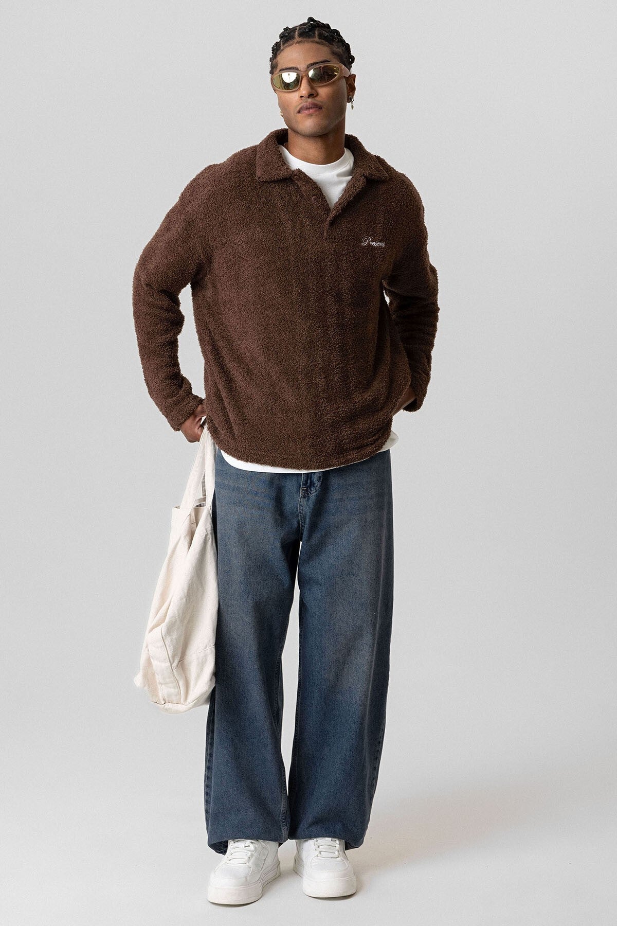 Yazı Detaylı Oversize Sweatshirt