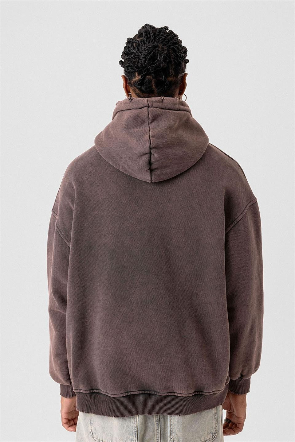 Premıum Yırtık Detaylı Oversize Sweatshirt