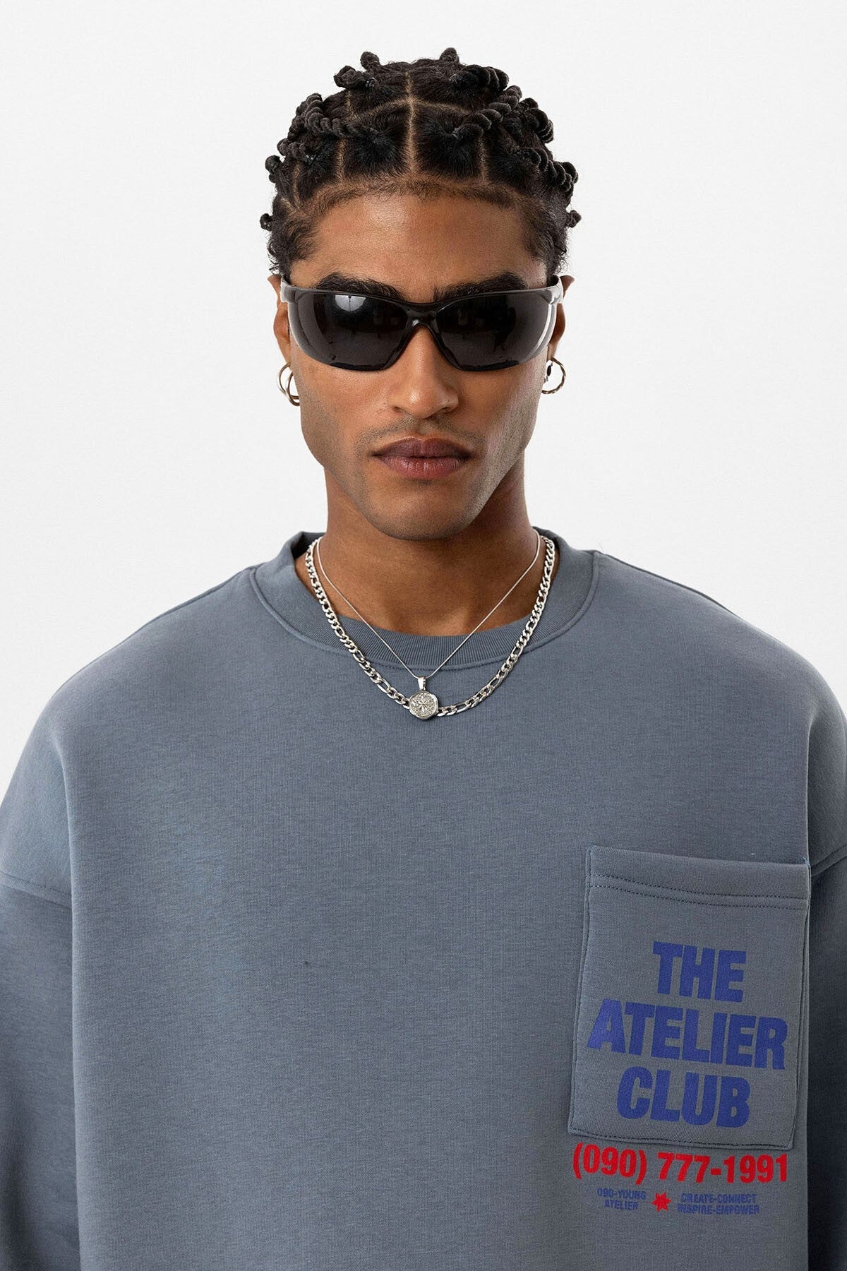 Yazı Baskılı Oversize Sweatshirt