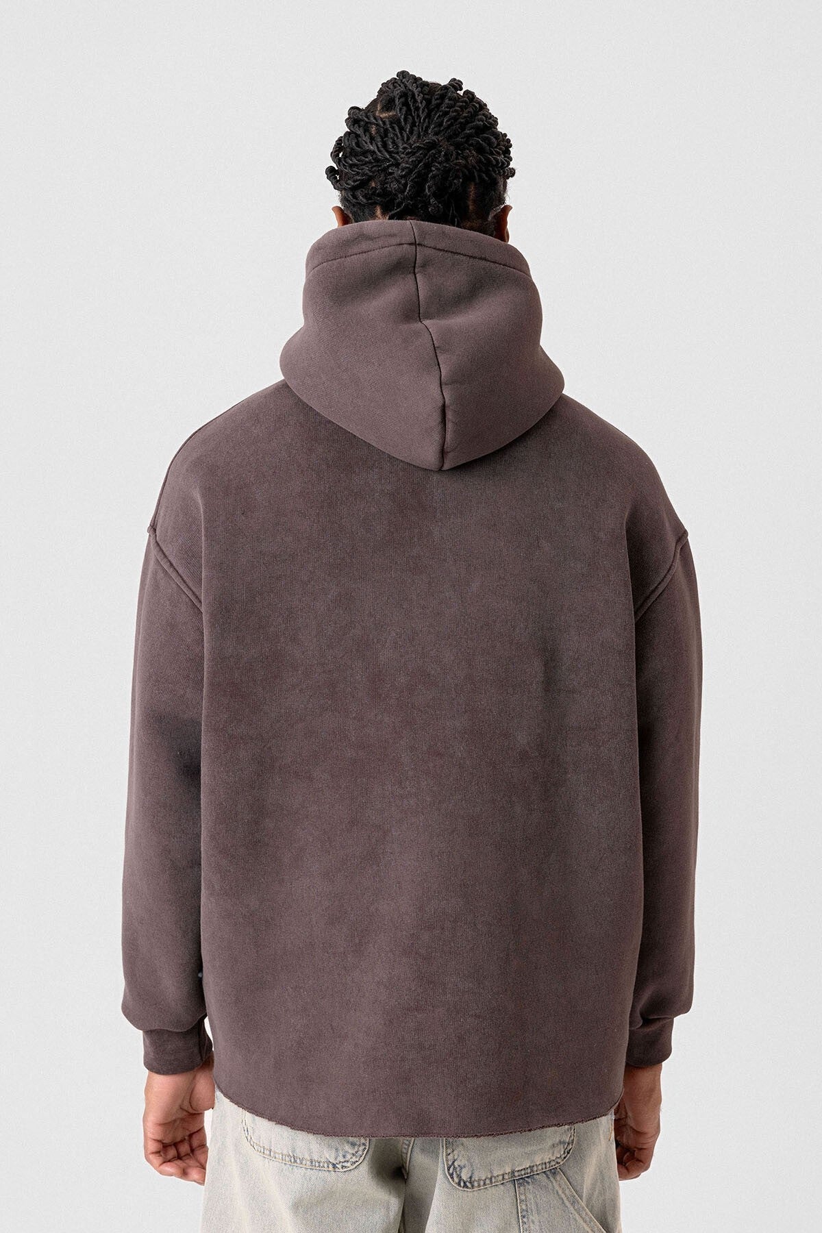 Yıkamalı Oversize Kapüşonlu Sweatshirt
