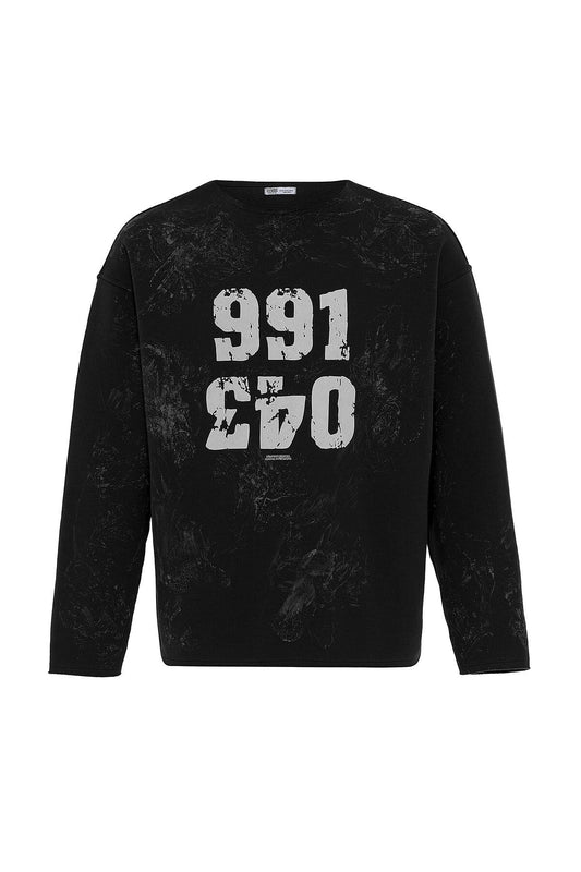 Yazı Detaylı Oversize Sweatshirt