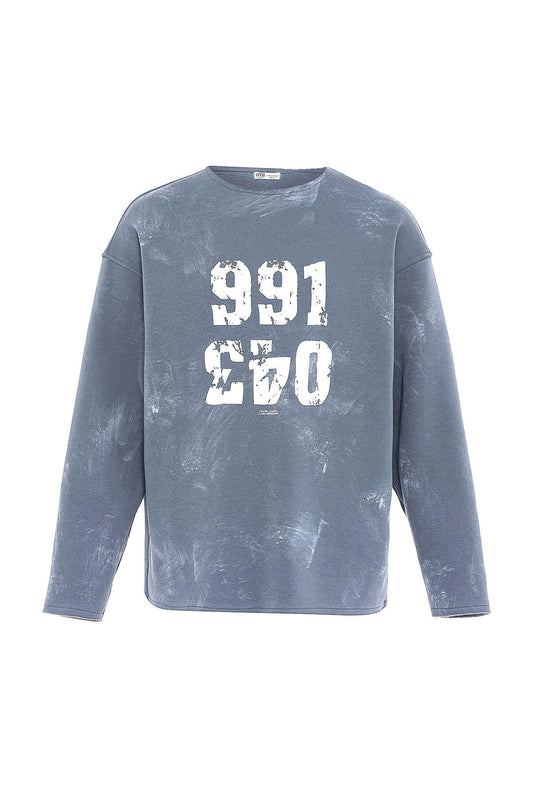 Yazı Detaylı Oversize Sweatshirt