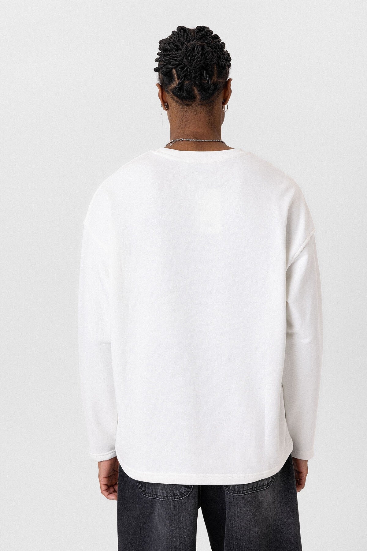 Cep Detaylı Oversize Sweatshirt