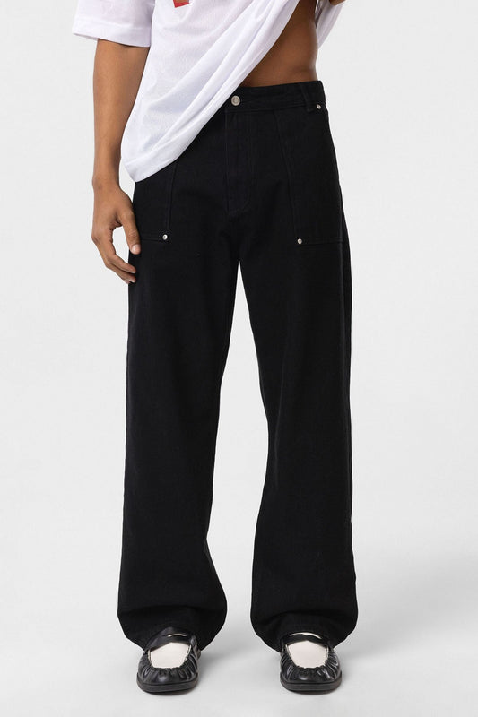 Cep Detaylı Baggy Fit Jean