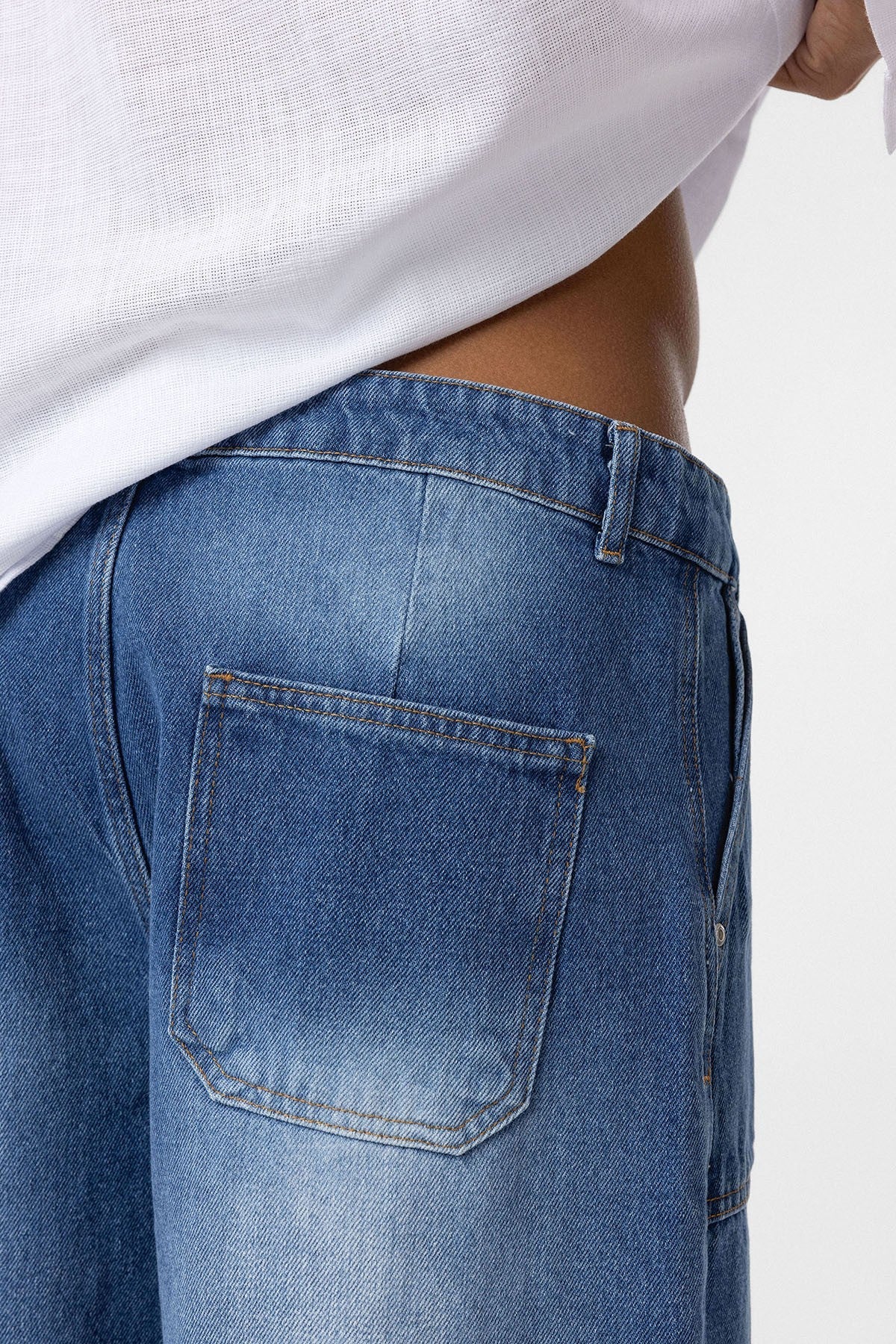 Cep Detaylı Baggy Fit Jean