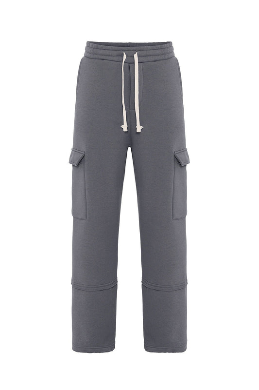 Basic Kargo Cepli Baggy Eşofman Altı