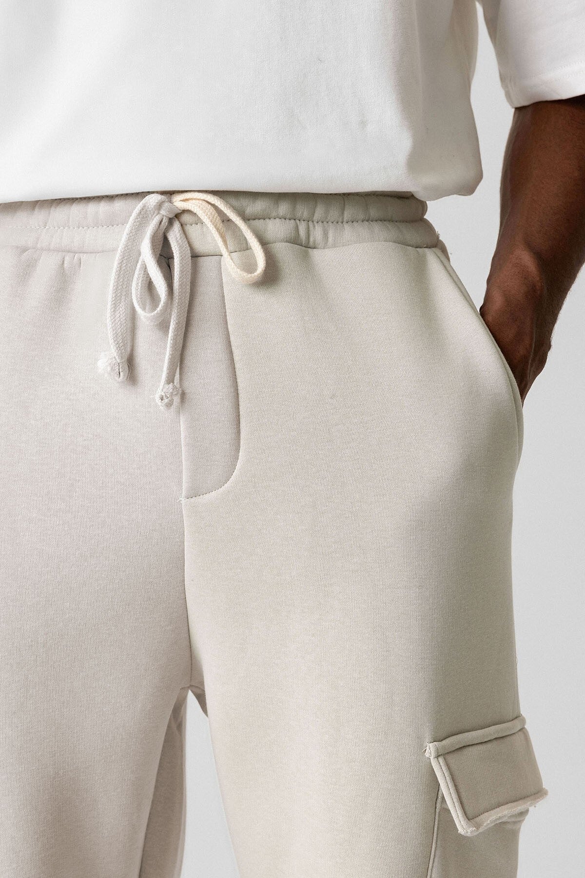 Basic Kargo Cepli Baggy Eşofman Altı