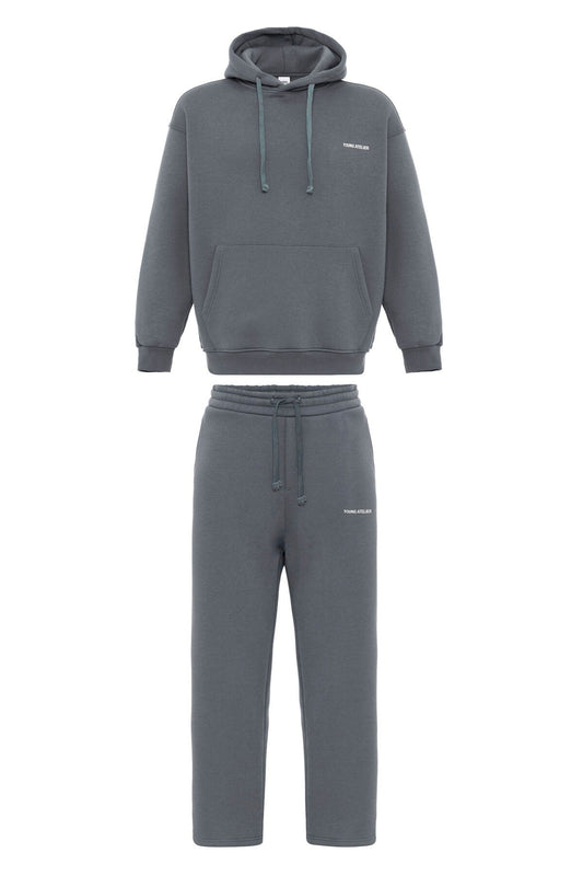 Young Atelıer Baskılı Oversize Eşofman Takım