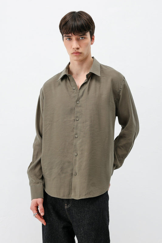 Modal Kumaş Oversize Gömlek