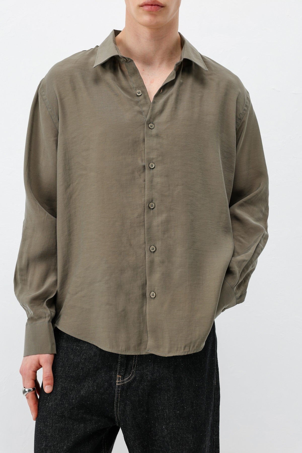 Modal Kumaş Oversize Gömlek