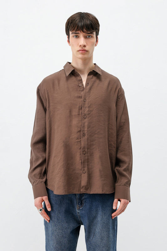 Modal Kumaş Oversize Gömlek