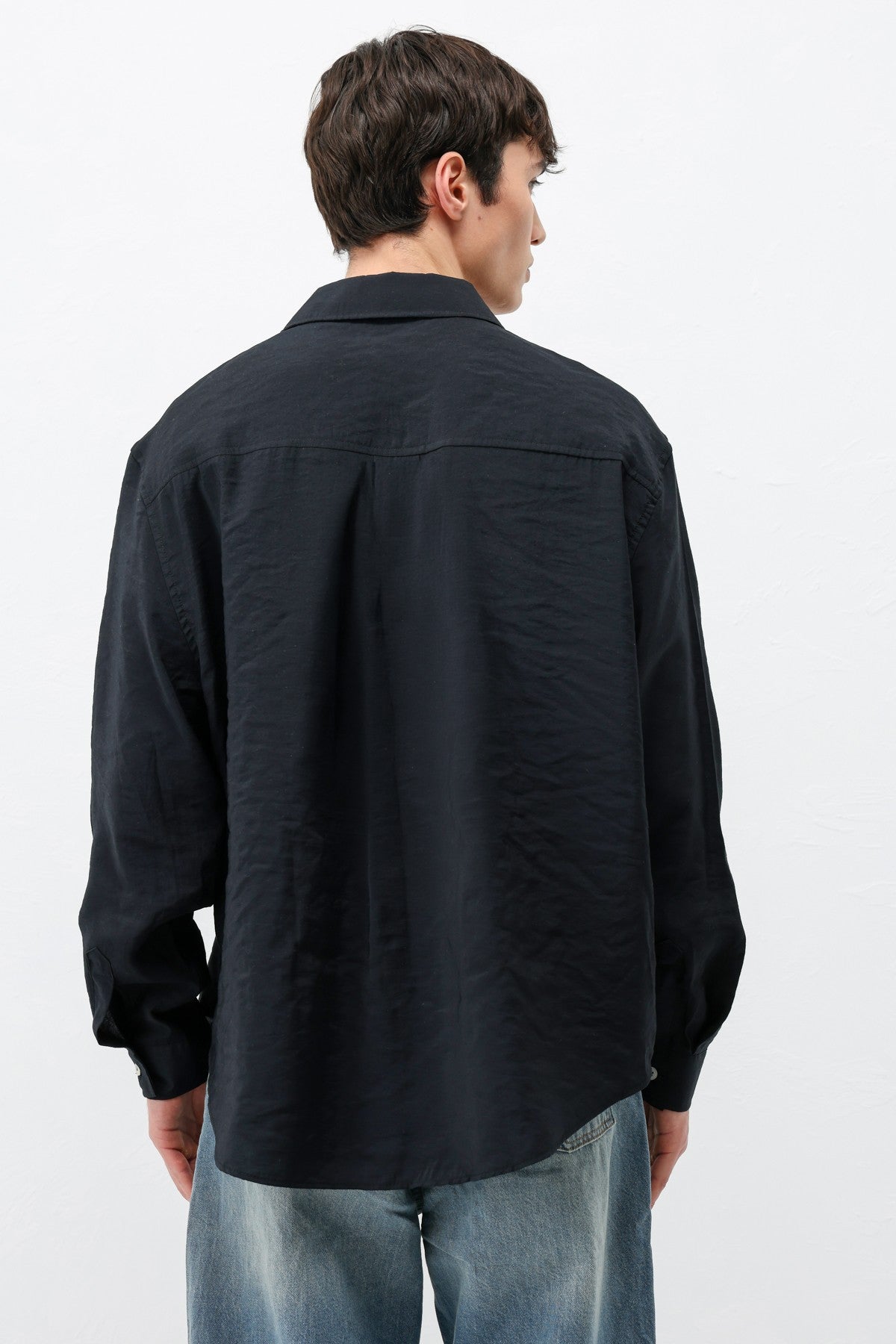 Modal Kumaş Cepli Oversize Gömlek