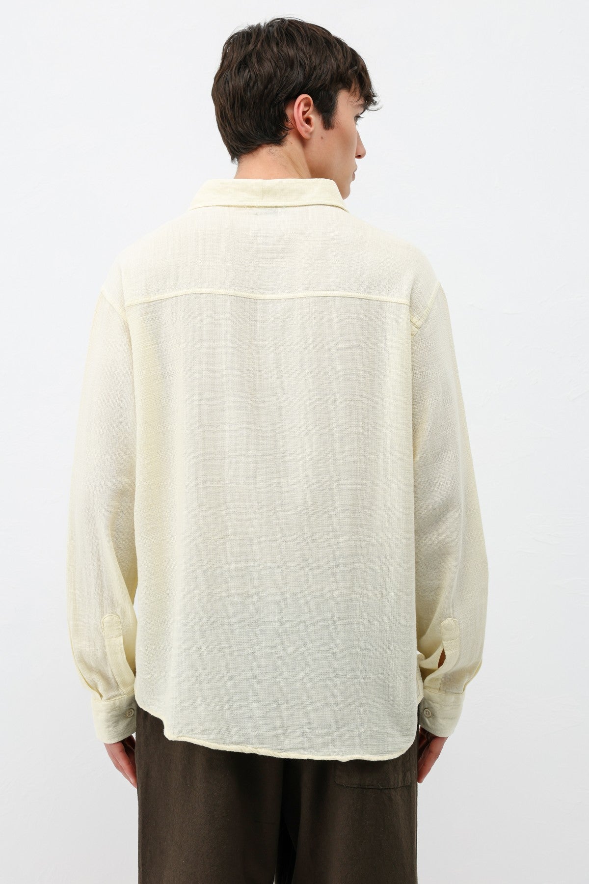 Basic Keten Oversize Gömlek