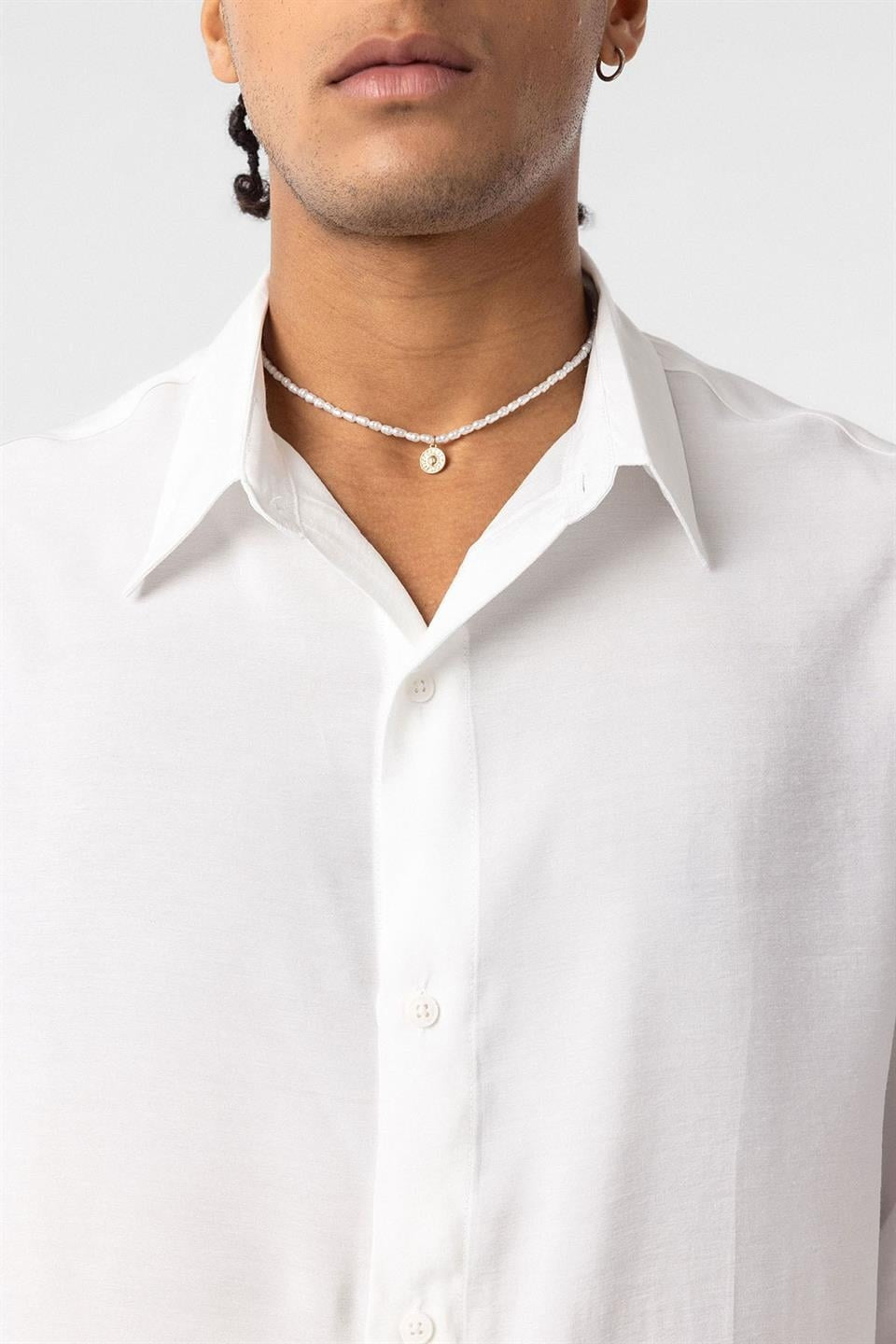 Oversize Modal Kumaş Gömlek