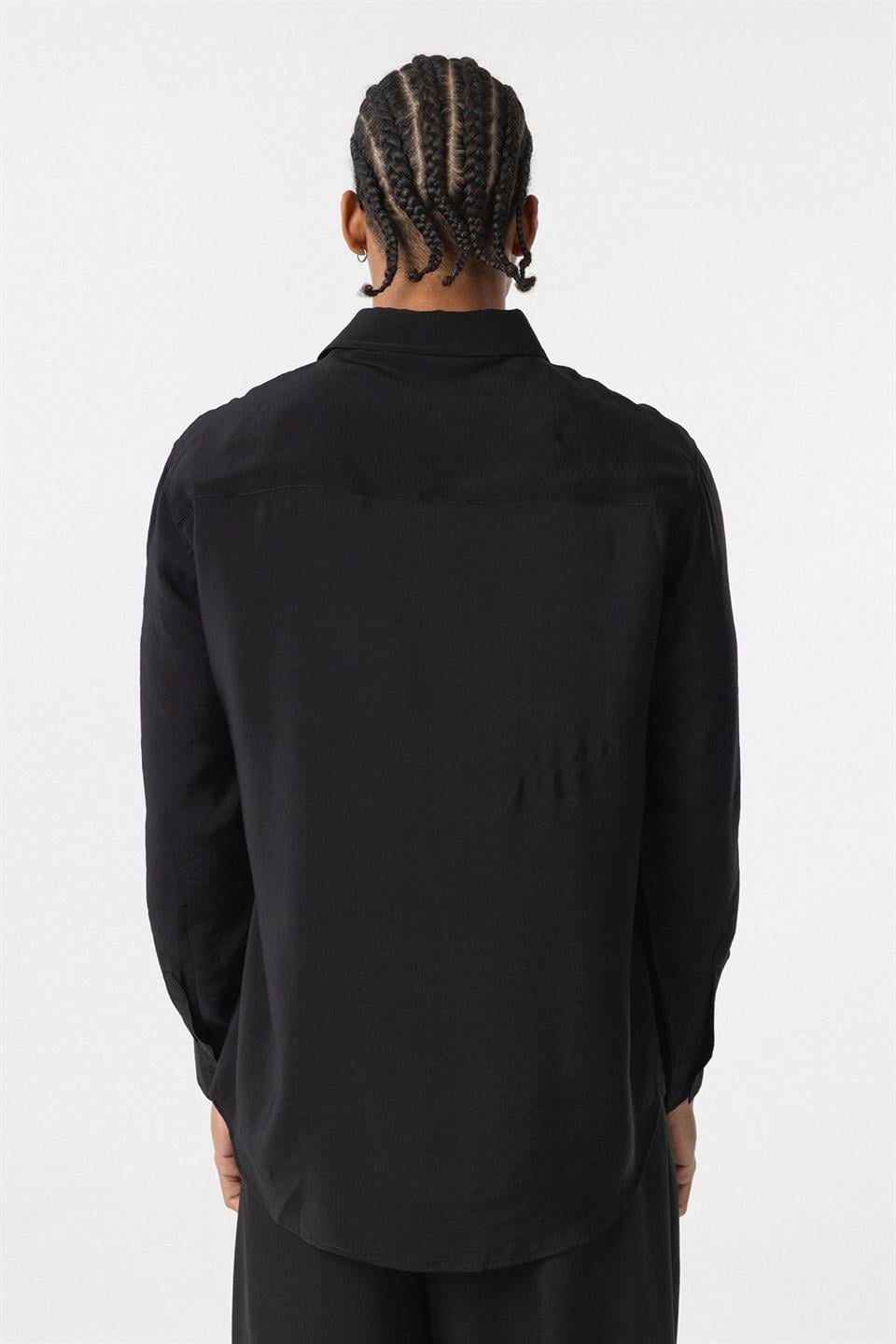 Oversize Modal Kumaş Gömlek