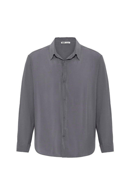 Oversize Modal Kumaş Gömlek