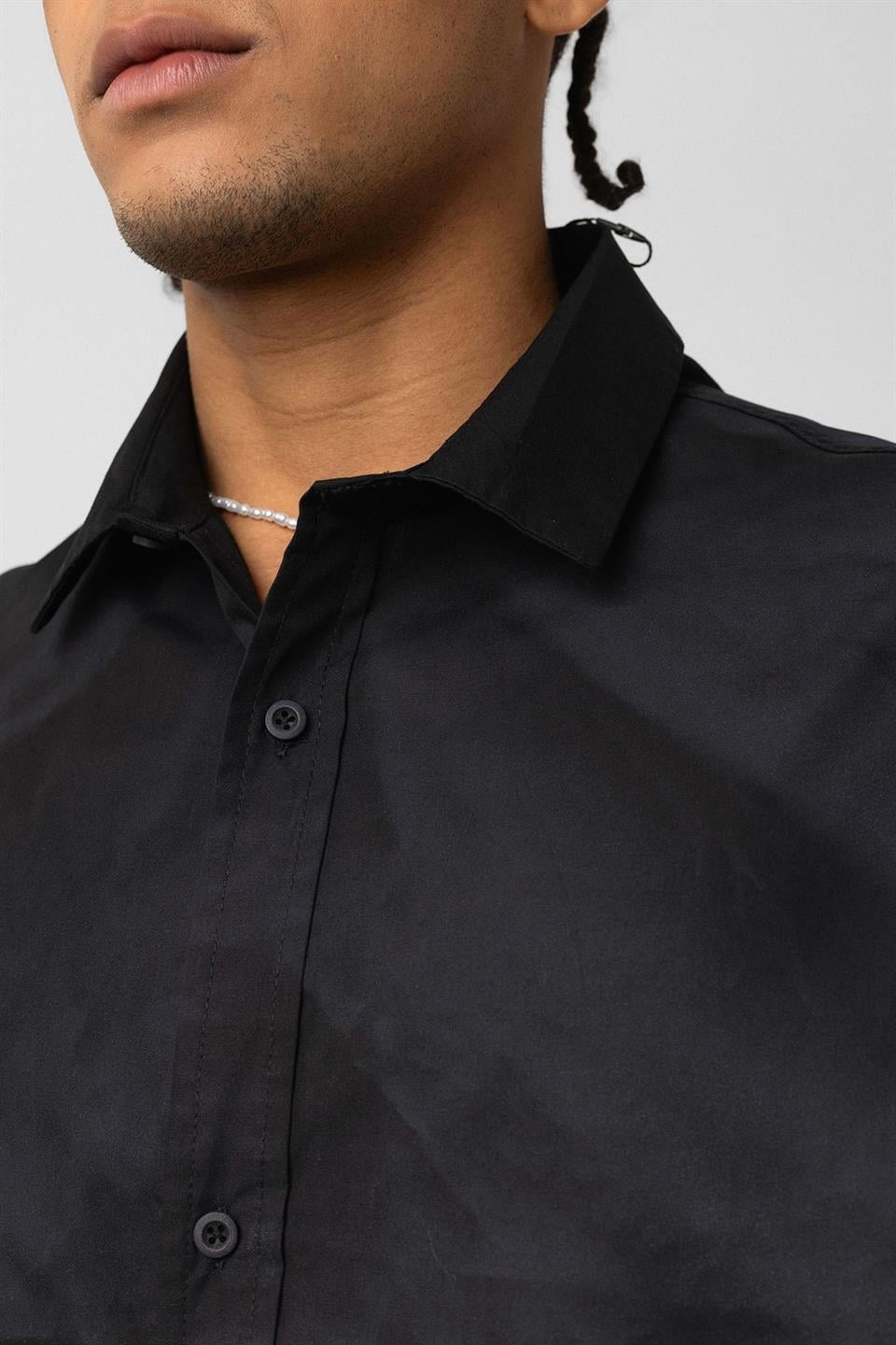 Oversize Yıkamalı Poplin Gömlek