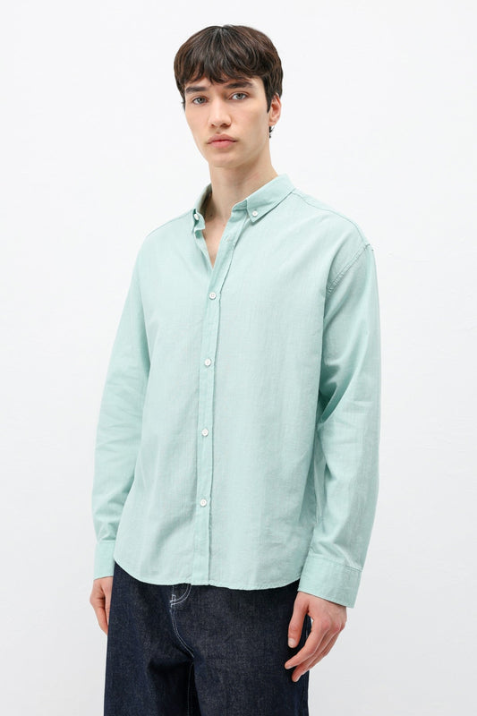 Basic Oversize Pamuk Keten Gömlek