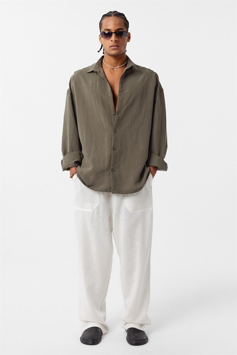 Basic OVersize Uzun Kol Gömlek