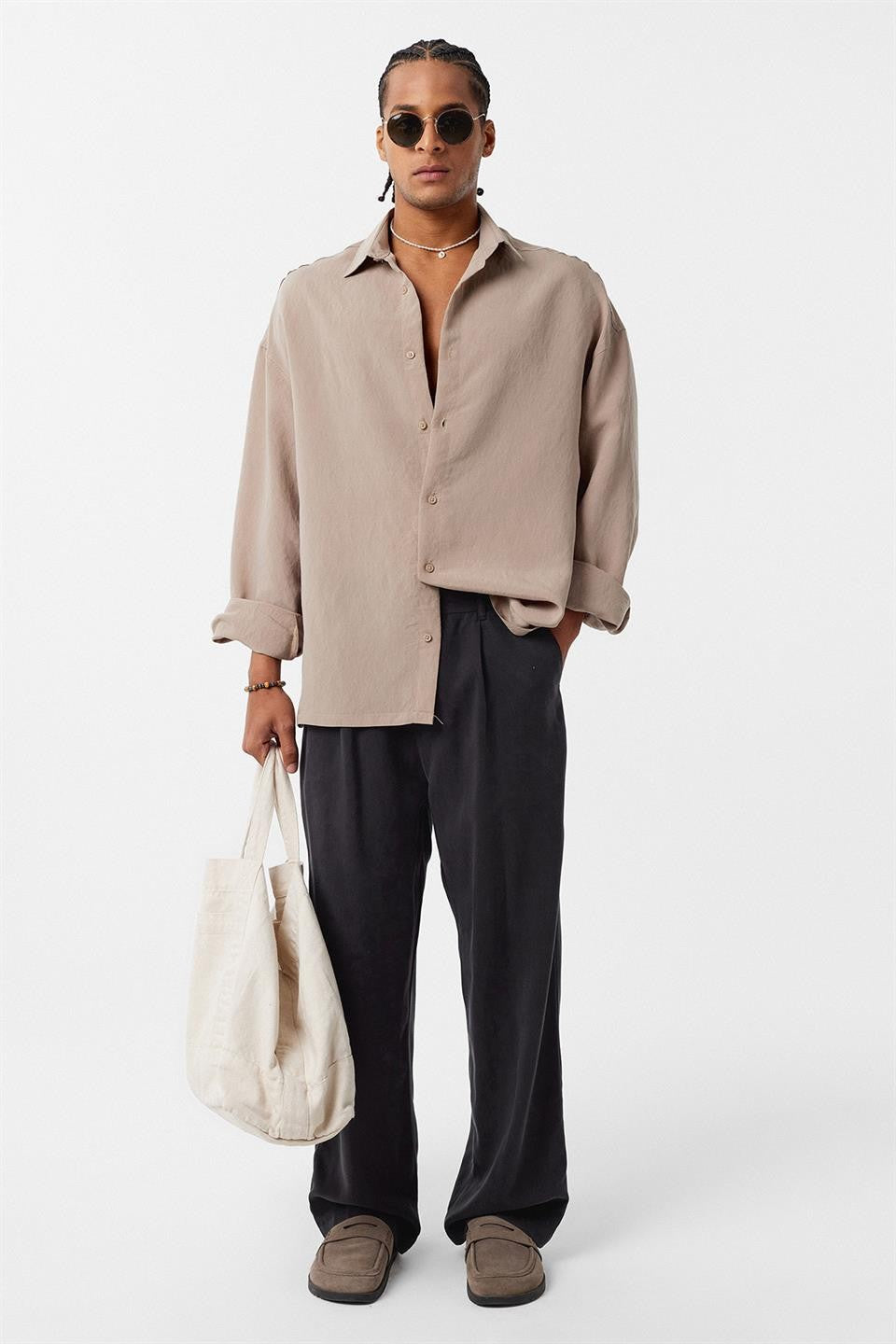 Basic OVersize Uzun Kol Gömlek