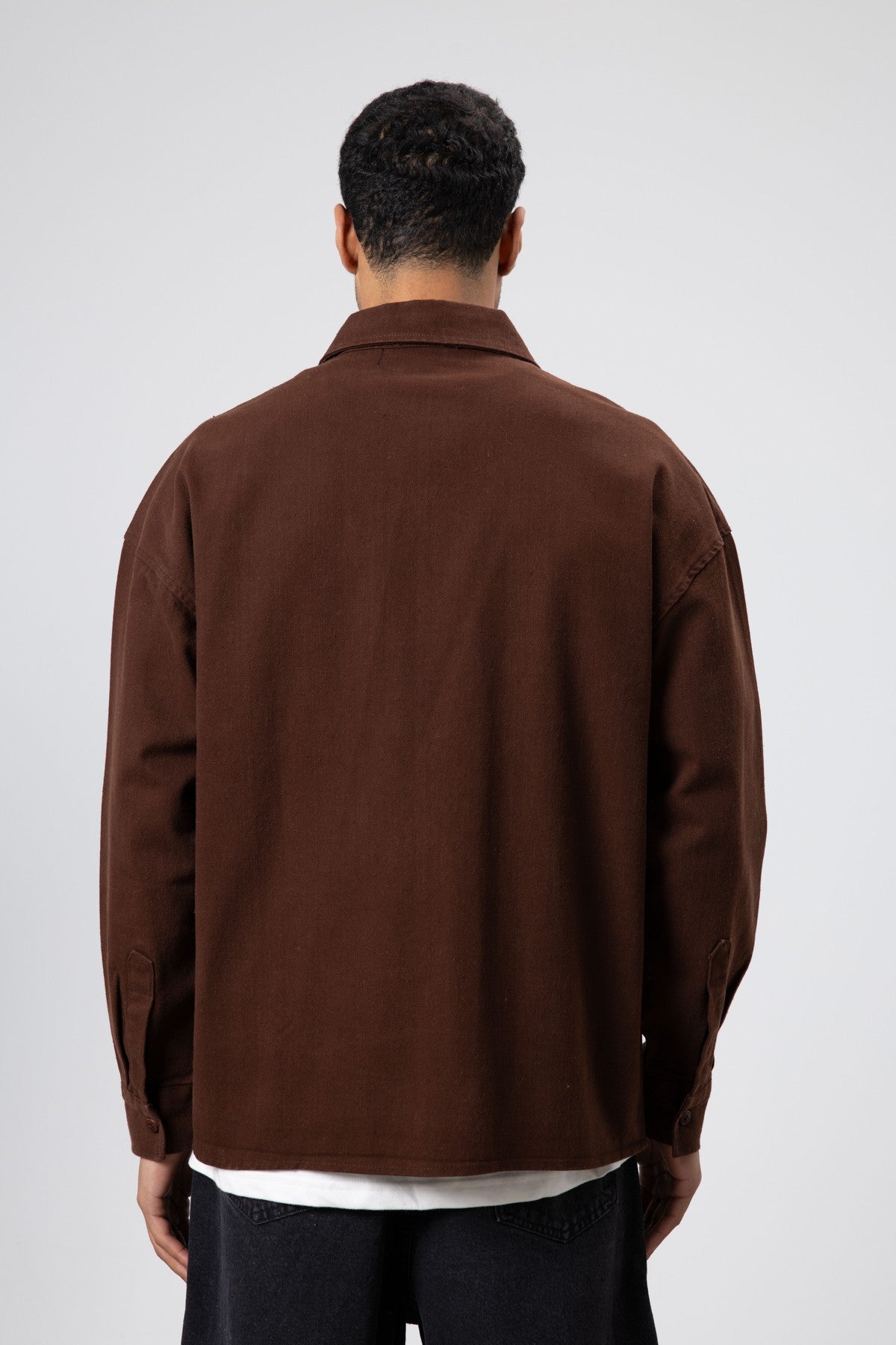 Oversize Gabardin Gömlek Ceket